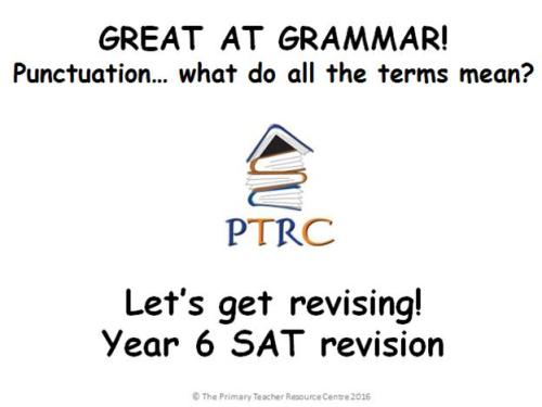 Great at Grammar - Punctuation Multiple Choice Quiz and Activty SATs Revisi