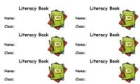 Literacy Book Label