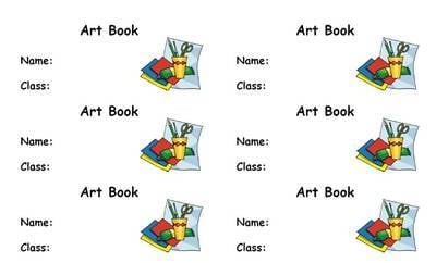 Art Book Label