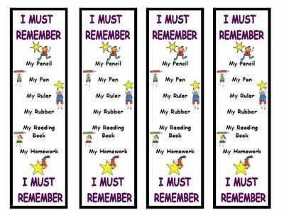 I Must Remember Bookmark