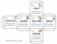 Writing Dice - Sentence Starters