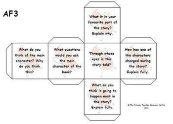 Printable Guided Reading Dice | sats resources page 1 Printable Guided Reading Dice | sats resources page 1
