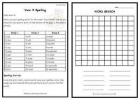 Year 3 Weekly Spelling Pack 1
