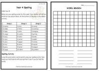 Year 4 Weekly Spelling Pack 2