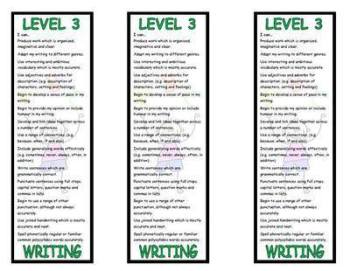 Level 3 Writing Bookmark