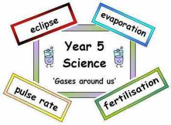 Year 5 Primary Science Vocabulary (Old Curriculum)