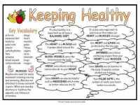 Keeping Healthy Science Fact Mat