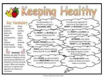 Keeping Healthy Science Fact Mat