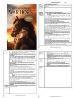 War Horse Guided Reading Plans