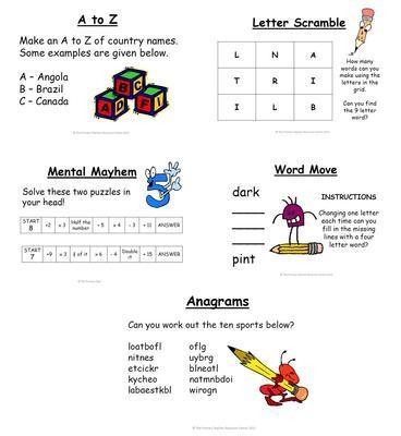 Primary Puzzle - Summer Term Pack