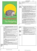 The Hodgeheg Guided Reading Plans