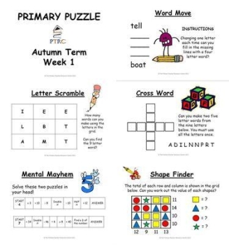Primary Puzzle - Autumn Term Pack