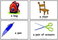 Classroom Objects Labels