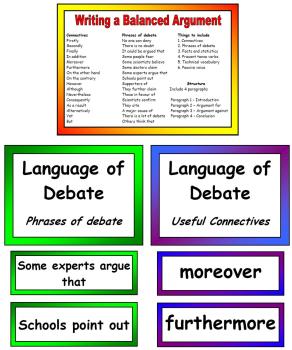 Balanced Argument Vocabulary and Resource Pack