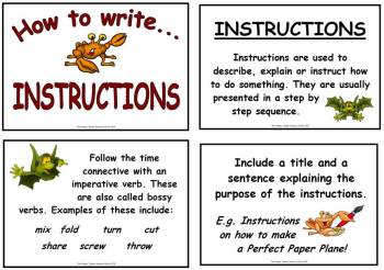 How to Write - Instructions Display & Poster Pack
