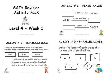 SATs Revision Activity Pack - Level 4