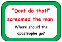 Apostrophes Display Poster Pack