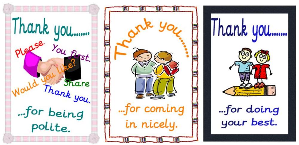 Good manners posters for in class