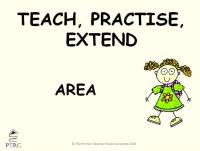 Area Powerpoint - Teach, Practise, Extend
