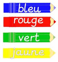 French Colour Vocabulary Cards