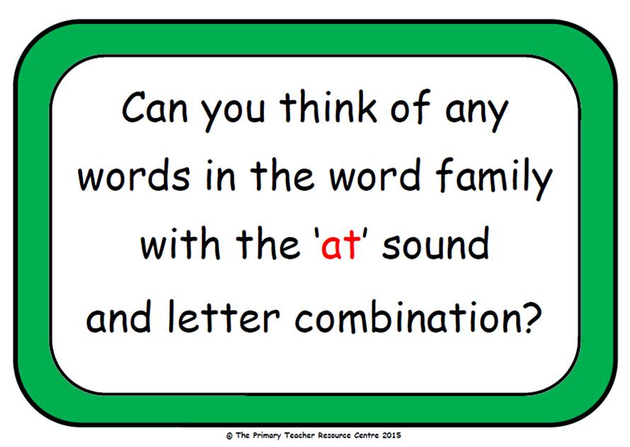 Word Families Display Poster Pack