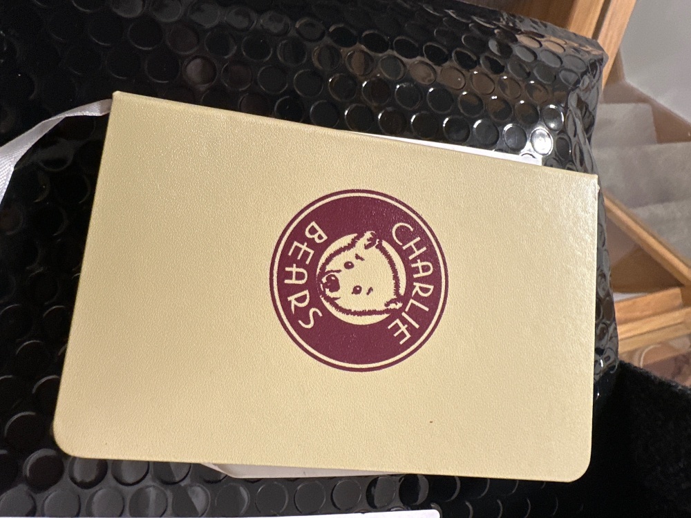 Charlie bear notebook