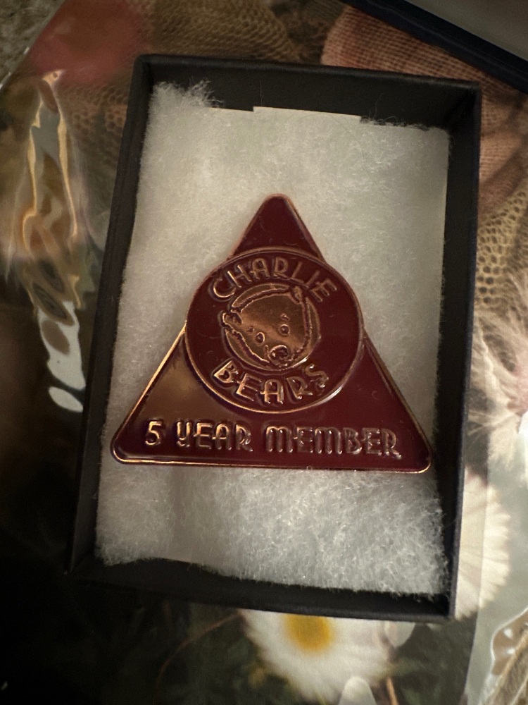 5 year member brooch