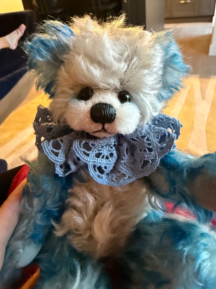 Frosty, handmade Artist bear