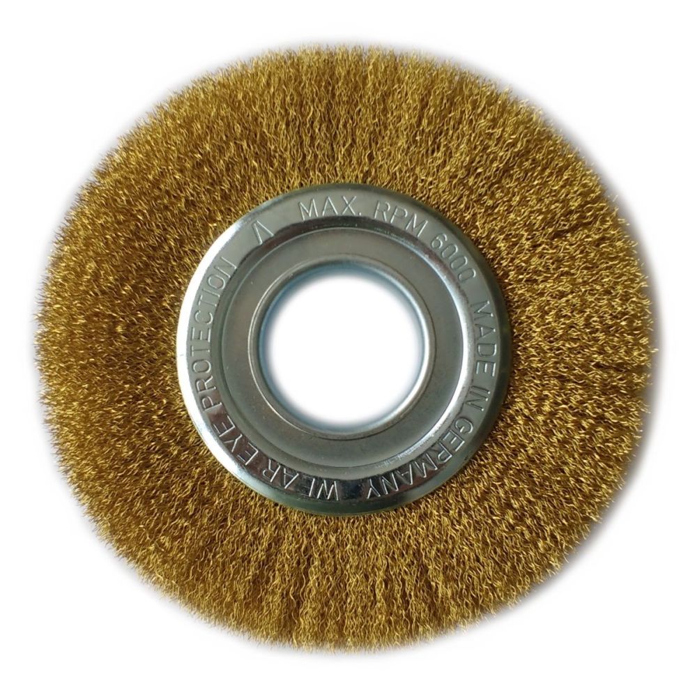 Brass Rotary Wire Brush 200mm - Wire Brushes from www.anvil