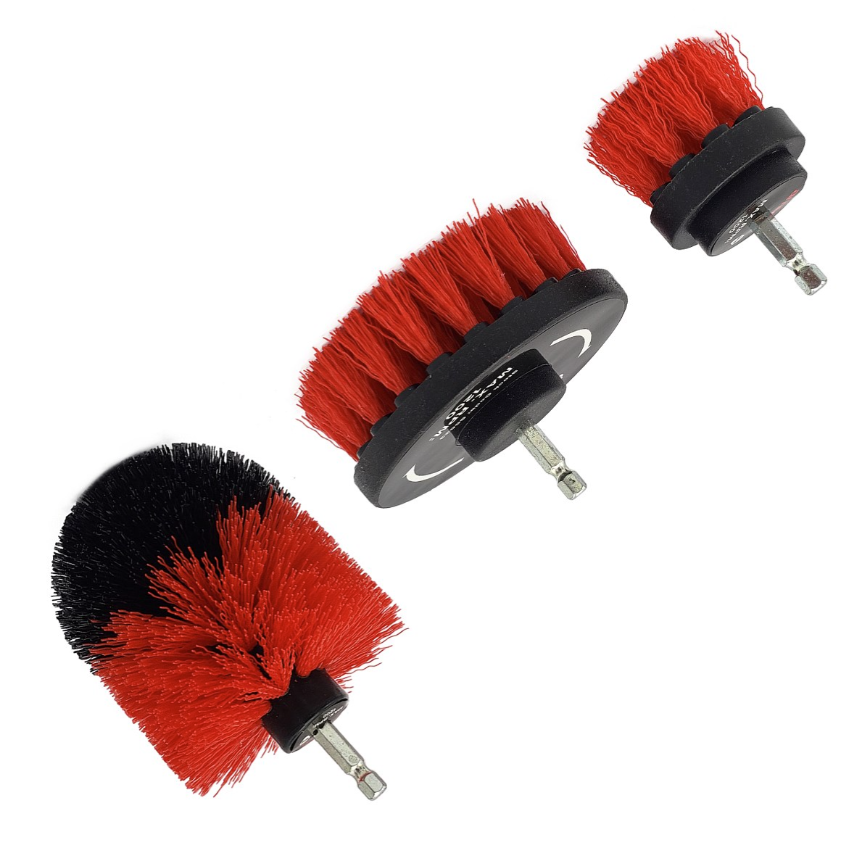 <!-- 002 -->3 Pce Cordless Drill Cleaning Brush Set