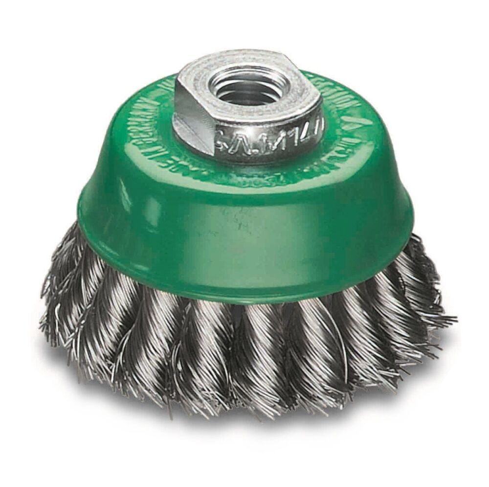 <!-- 020 -->Stainless Steel Twist Knot Cup Brush 75mm