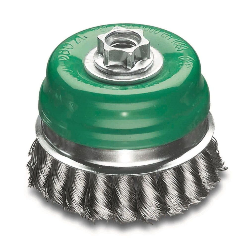 <!-- 025 -->Stainless Steel Twist Knot Cup Brush 100mm