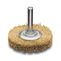 Brass Wire Wheel 40mm with 6mm Arbor