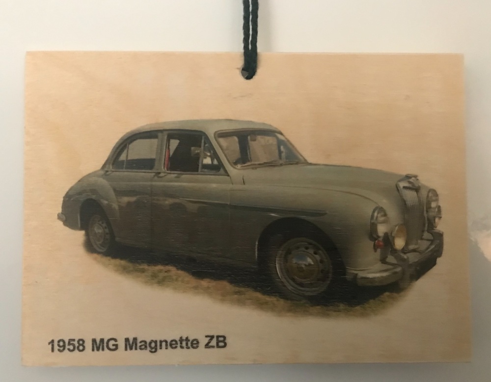 MG Magnette ZB 1958 - Photograph on Wood