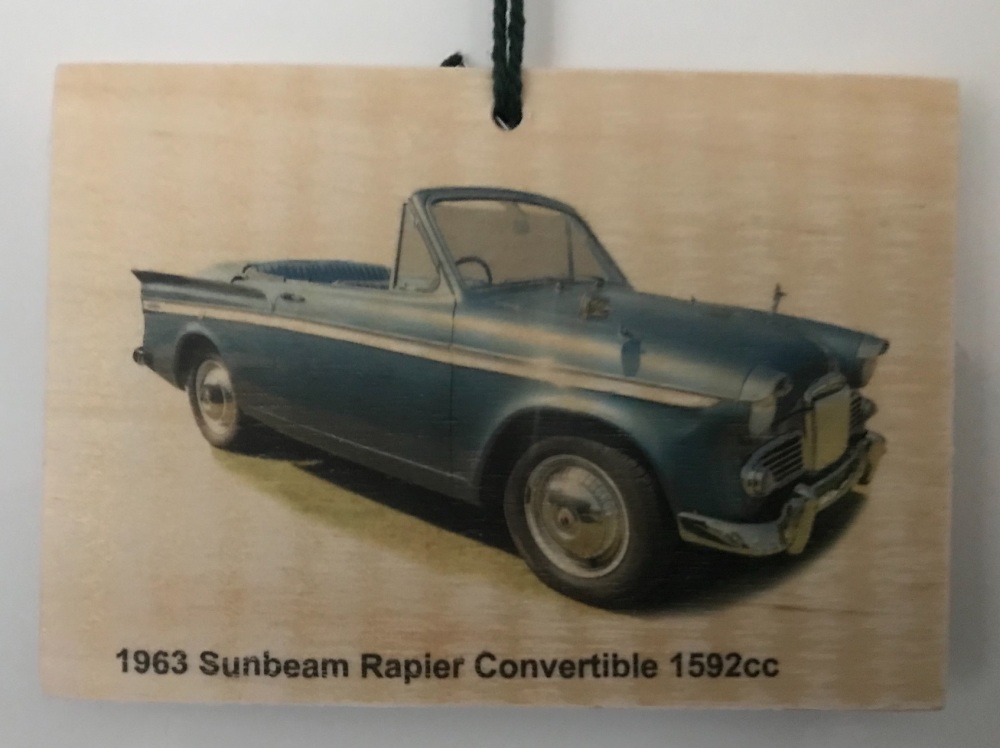 Sunbeam Rapier Convertible 1963 - Picture on Wood