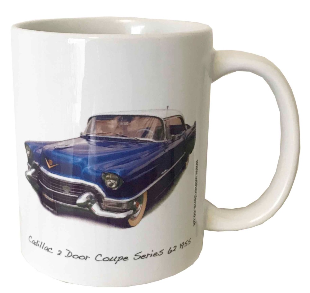 Cadillac 2 Door Coupe 1955 Ceramic Mug - Ideal Gift for the American Car En