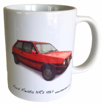 Ford Fiesta XR2 1982 Ceramic Mug - Ideal Gift for the Car Enthusiast - Single or Set of Four(4)