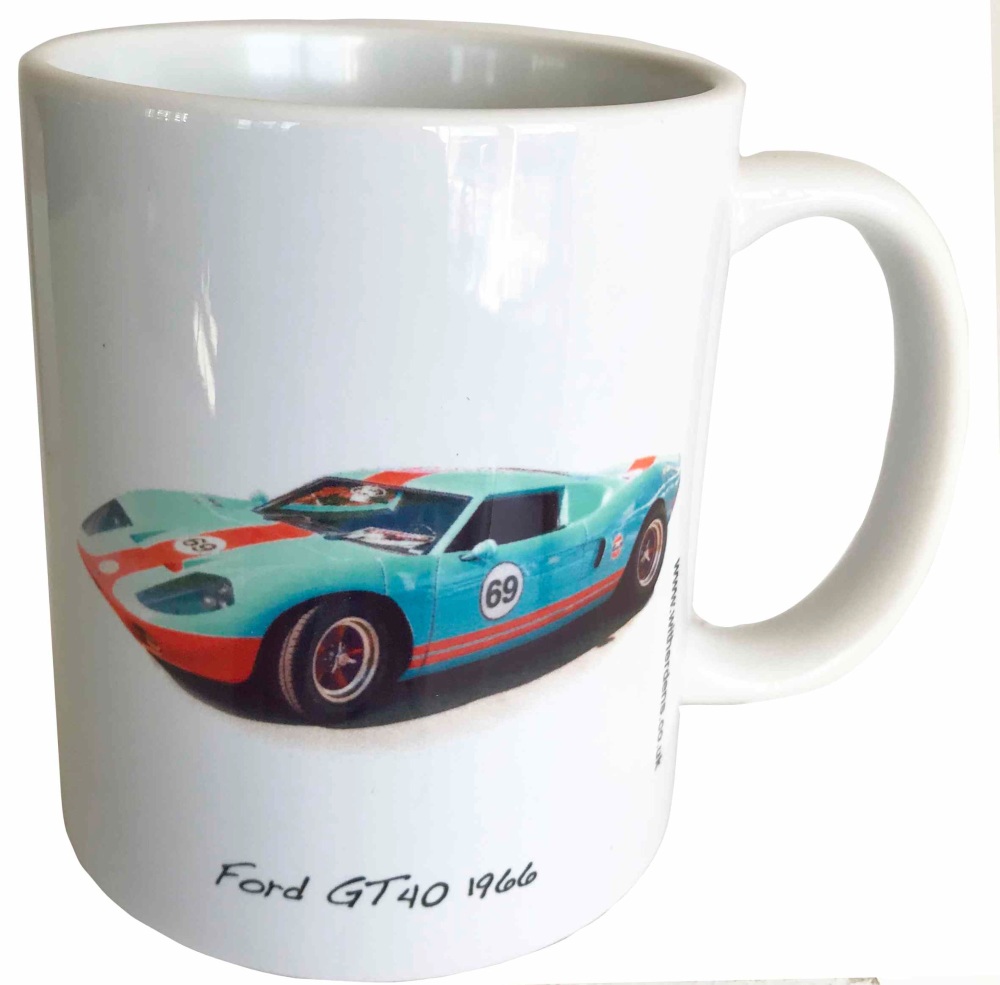 Ford GT40 1966 Ceramic Mug - Ideal Gift for the American Car Enthusiast
