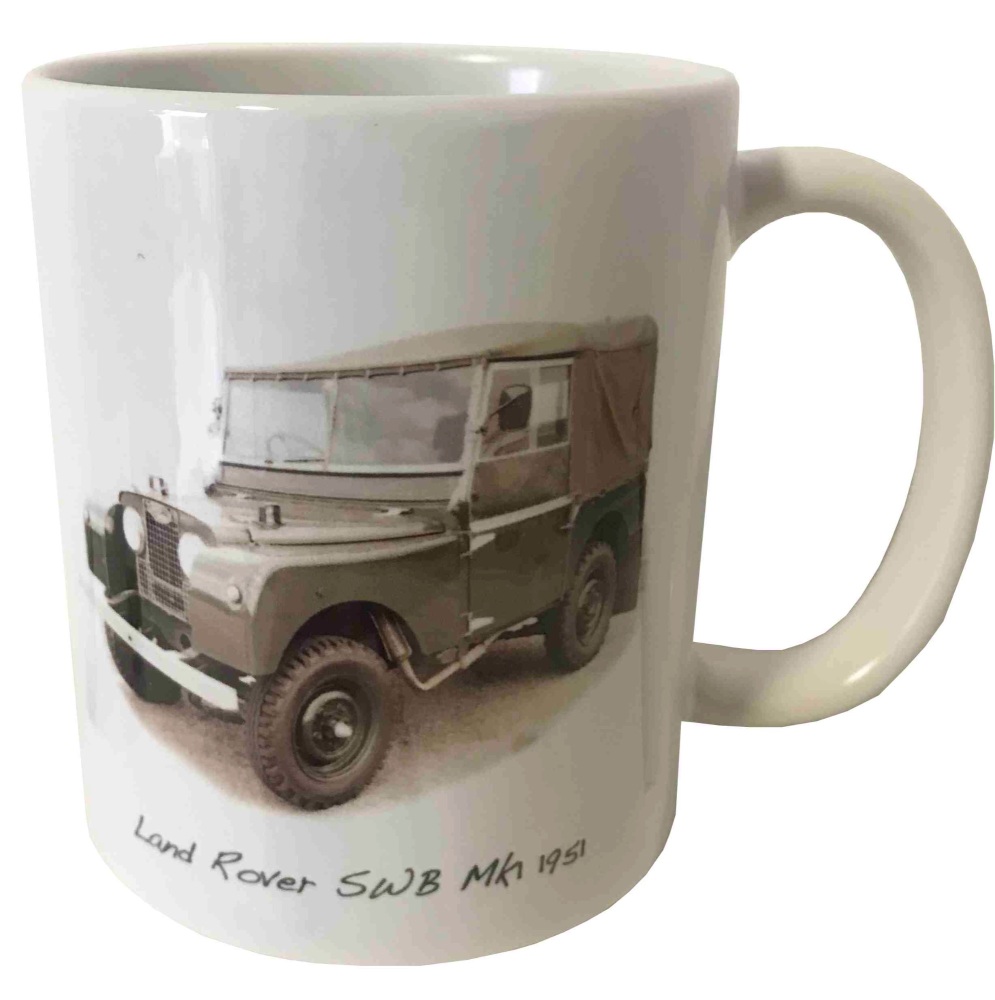Land Rover Mk1 SWB 1951 Ceramic Mug - Ideal Gift for the Off-Road Enthusias