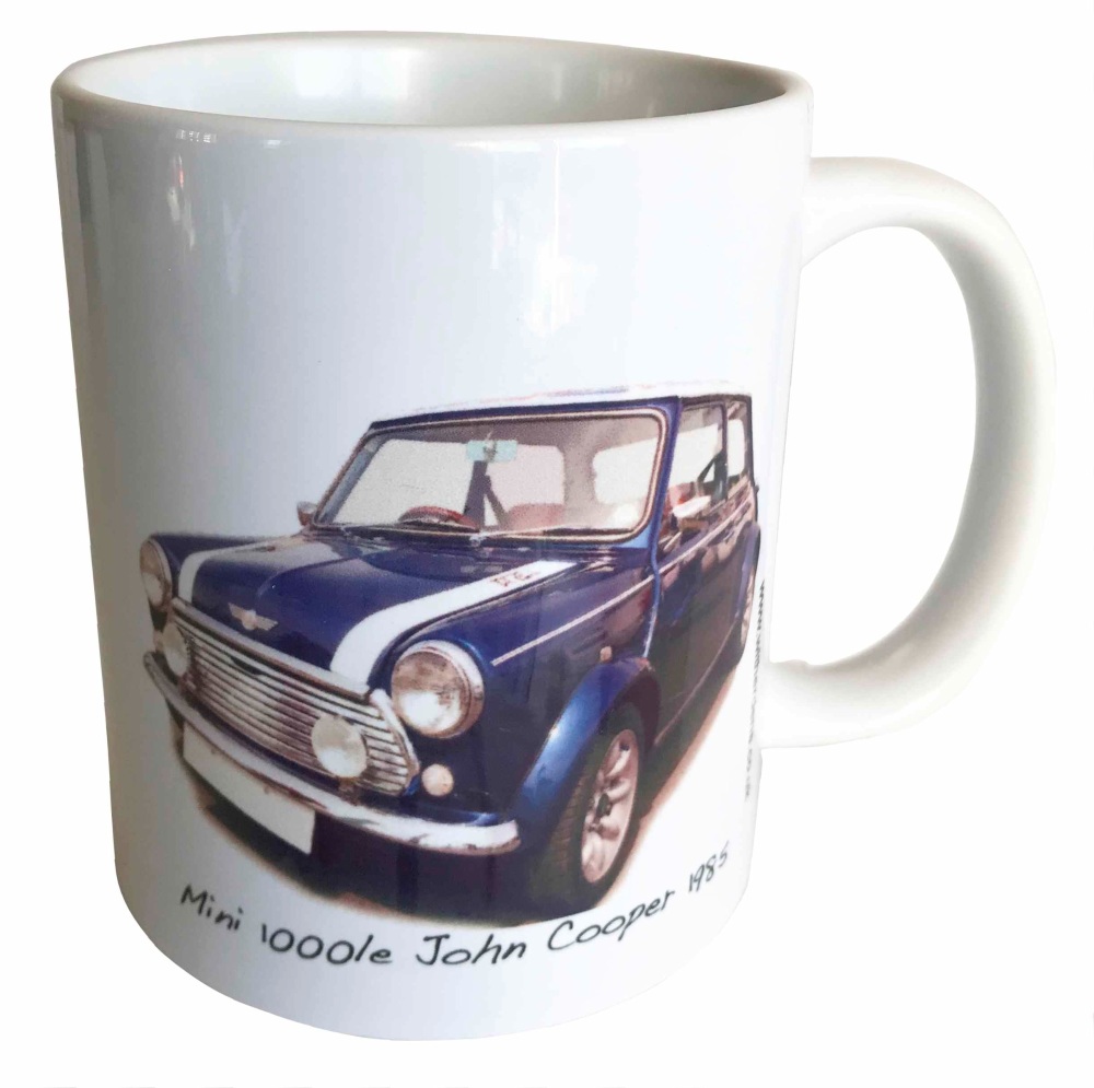 Mini 1000le 'John Cooper' 1985 - Ceramic Mug - Memories of your First Car