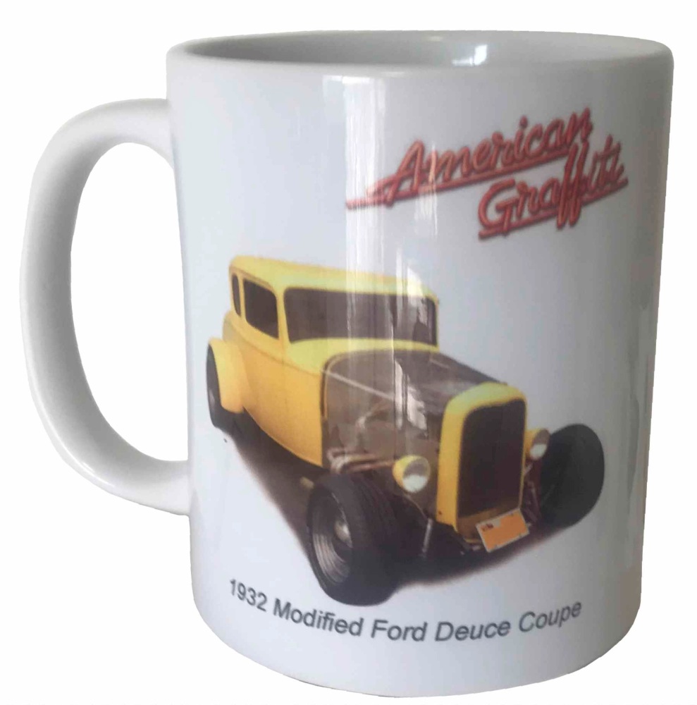 Ford Deuce Coupe Hot Rod 1932 Ceramic Mug - American Graffiti - Ideal Gift 