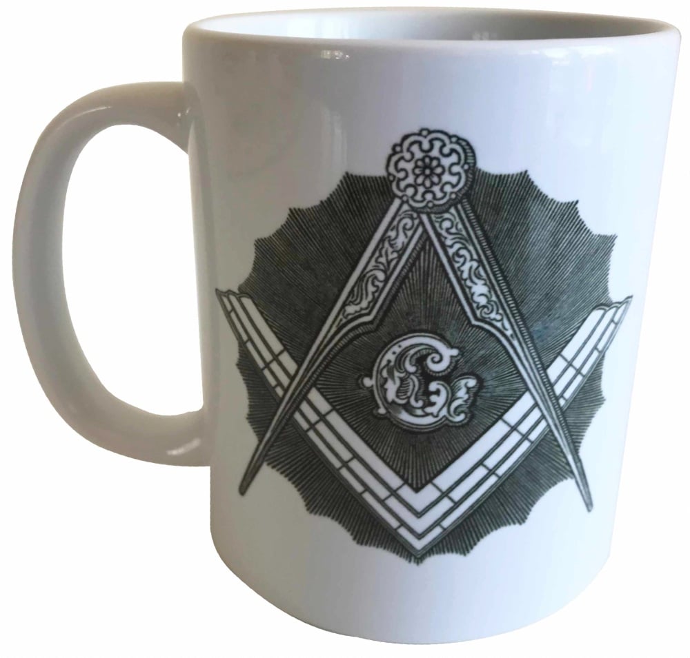 Square and Compasses - Masonic Ceramic Mug