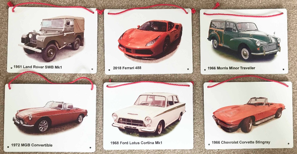 Classic Car Metal Plaques