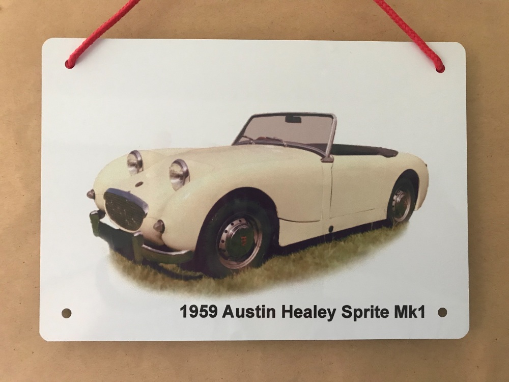 Austin Healey Mk1 1959 - A5 Aluminium Plaque - Ideal Gift for the Car Enthu