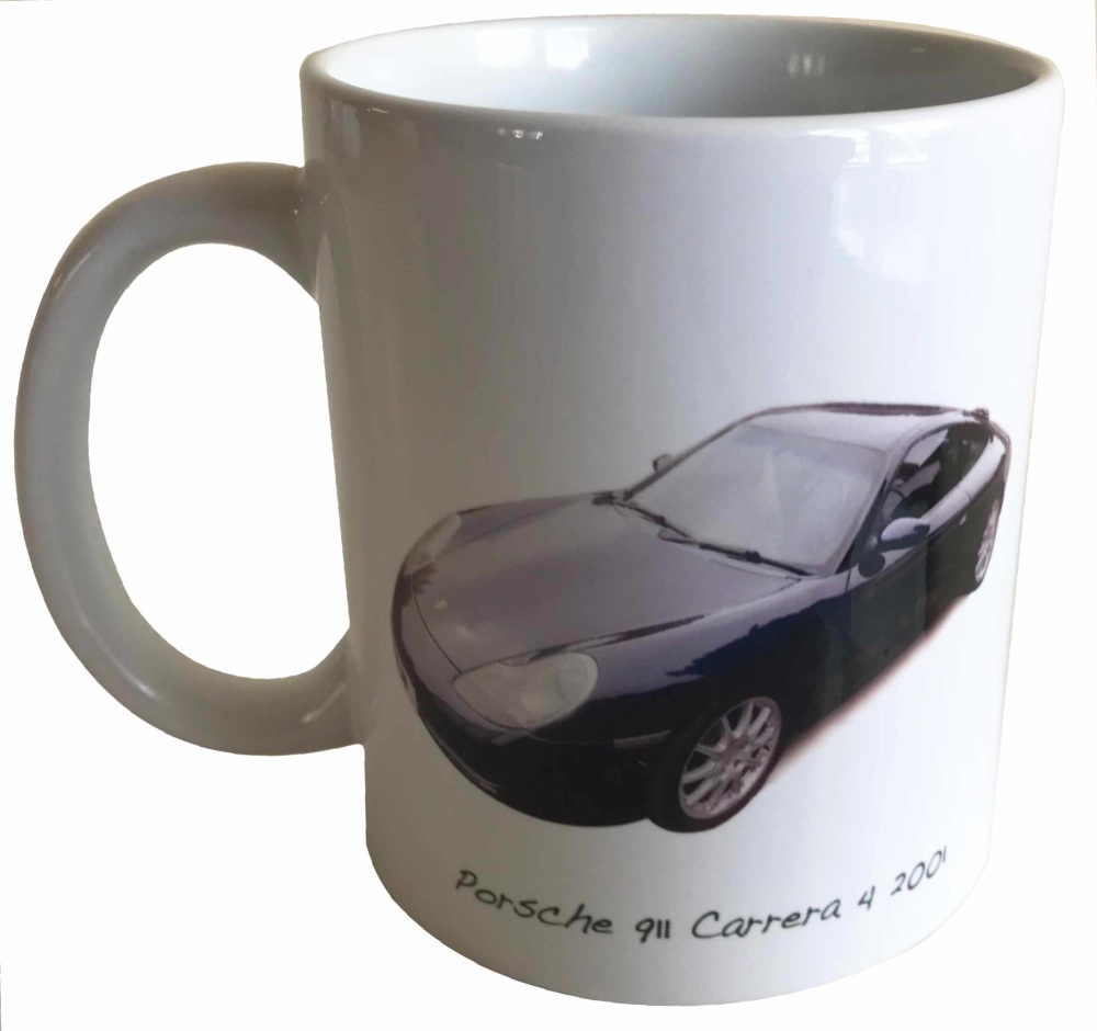 Porsche 911 Carrera 4 2001 - Ceramic Mug - Ideal Gift for German Car Enthus