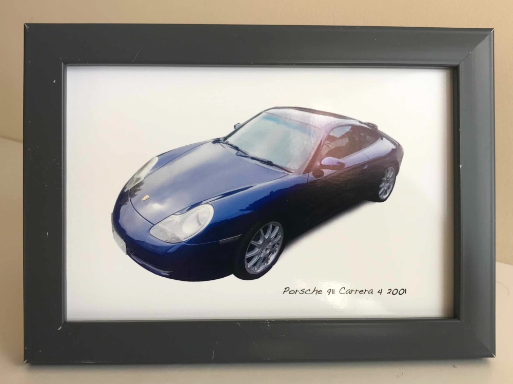 Porsche 911 Carrera 4 2001 - Framed Photograph - Free UK Delivery