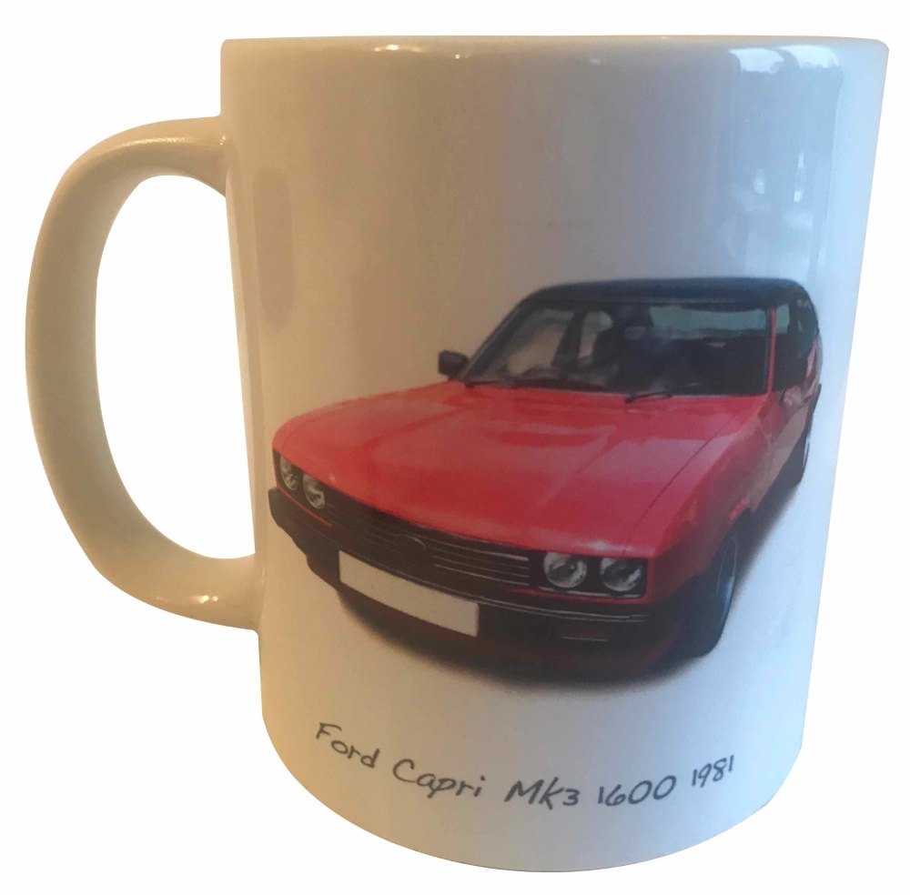 Ford Capri Mk3 1600 1981 -  Ceramic Mug - Ideal Gift for the Car Enthusiast