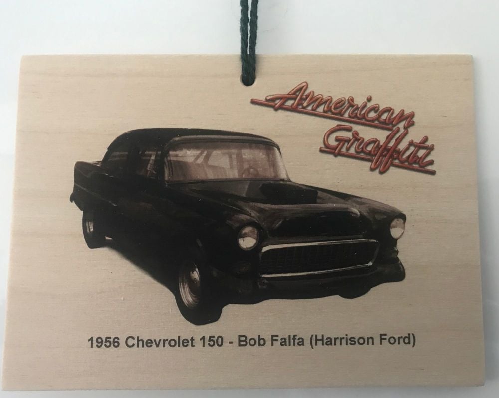 Chevrolet 150 1955 from the film American Graffiti - Wooden plaque 148 x 1