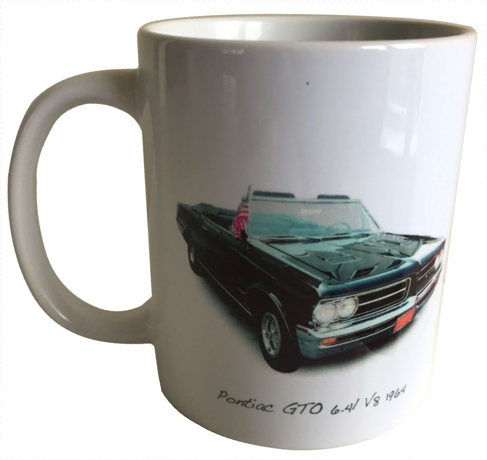 Pontiac GTO 1964 Ceramic Mug - Ideal Gift for the American Car Enthusiast -