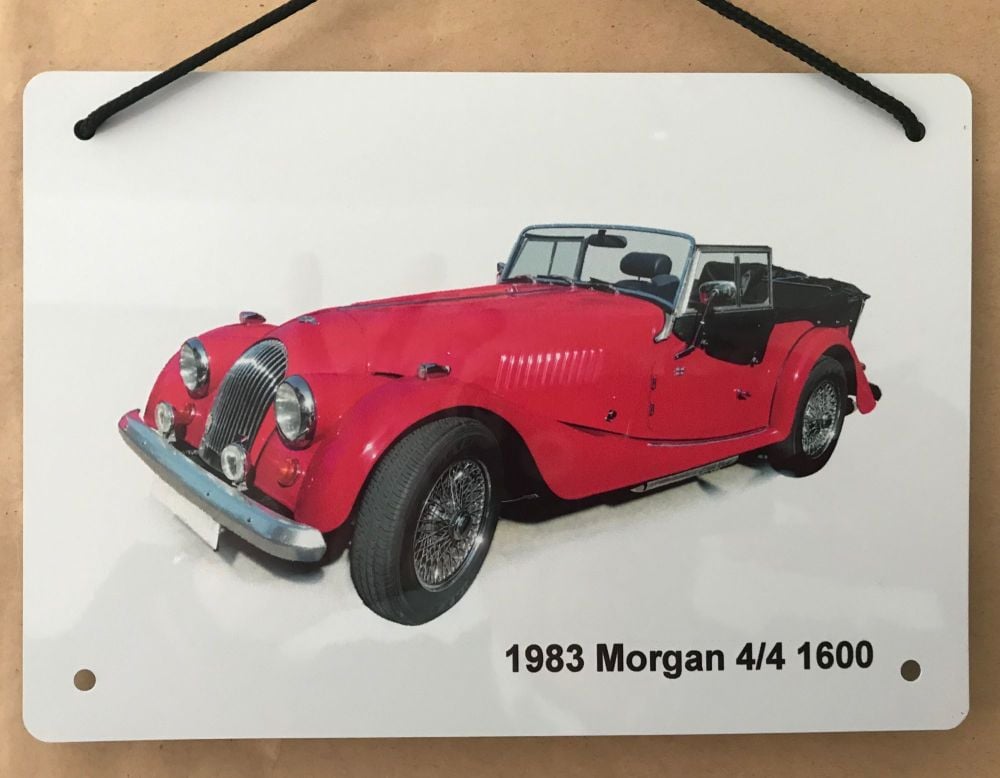 Morgan 4/4 1600 1983 - A5 Aluminium Plaque - Ideal Gift for the Car Enthusi